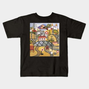 e f c b estrada de ferro central do brasil 1924 - Tarsila do Amaral Kids T-Shirt